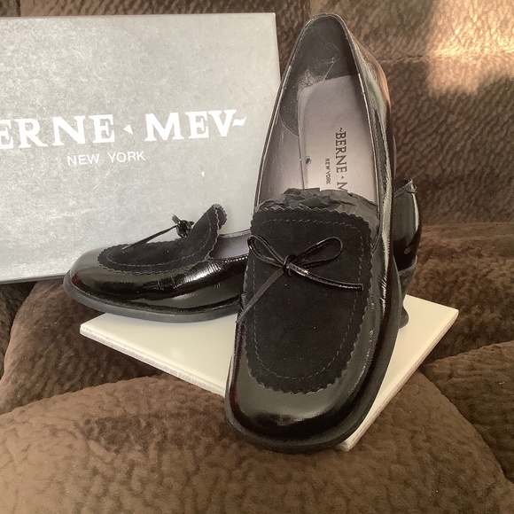 Berne Mev Black Wedge Shoes, Size 7 - Picture 6 of 9